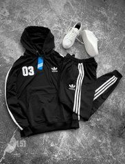 Спортивний костюм чоловічий Adidas (чорний)