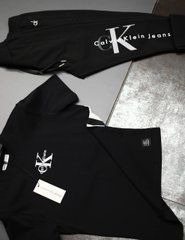 Комплект футболка + штани Dior чорний з білим