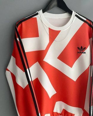 Мужской свитшот Adidas красно-белый