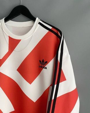 Мужской свитшот Adidas красно-белый