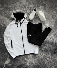 Спортивный тренировочный костюм мужской Under Armour (белый с черным)