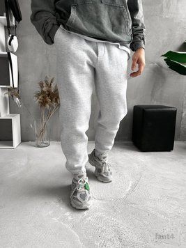 Спортивні штани сірі на флісі