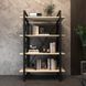 Стеллаж Loft на 4 полочки (1370х900х400) для дома и офиса ( дуб сомона )