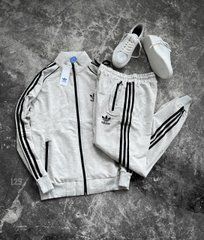 Спортивний тренувальний костюм чоловічий Adidas (світло-сірий)