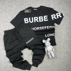 Комплект брюки+футболка Burberry черный