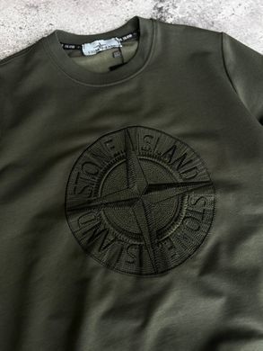Чоловічий спортивний костюм Stone Island кольору хакі