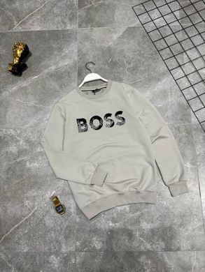 Світшот Boss сірий з лого