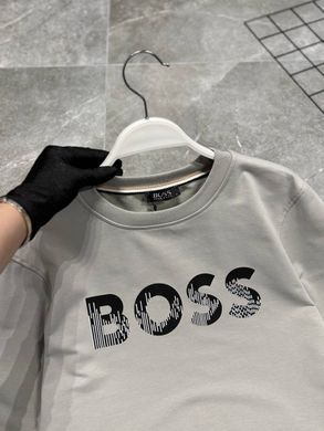 Світшот Boss сірий з лого