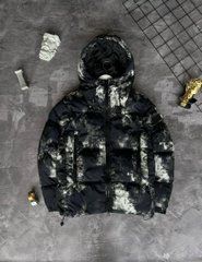 Куртка зимова з капюшоном чорна