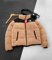 Куртка мужская зимняя The North Face коричневая без капюшона