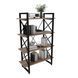 Стеллаж Loft на 4 полочки (1370х900х400) для дома и офиса ( шамони темный )