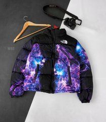 Куртка мужская зимняя The North Face разноцветная космос без капюшона