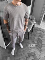 Стильний костюм чоловічий (сірий)
