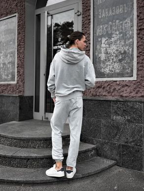 Спортивный костюм серый мужской с лого