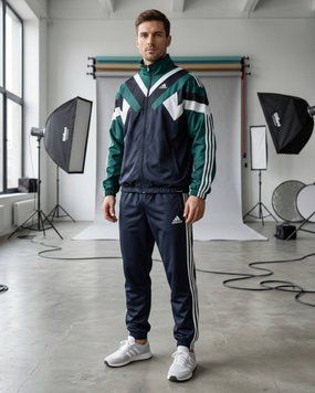 Чоловічий спортивний костюм Adidas синього кольору