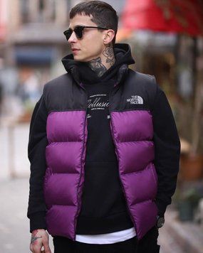 Жилетка мужская фиолетовая The North Face без капюшона