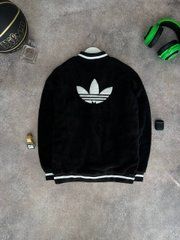 Бомбер мужской черный Adidas мягкий