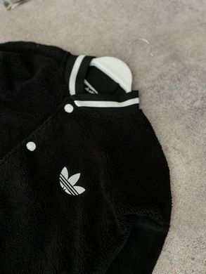Бомбер чоловічий чорний Adidas м'який