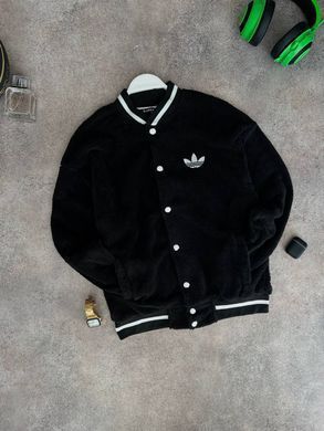 Бомбер чоловічий чорний Adidas м'який