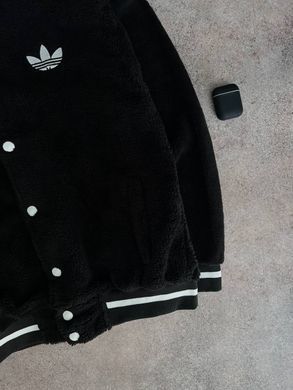 Бомбер чоловічий чорний Adidas м'який