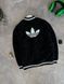 Бомбер чоловічий чорний Adidas м'який