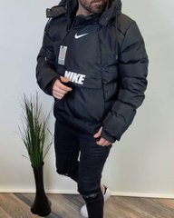 Чоловіча куртка Nike чорна з великою накладною кишенею