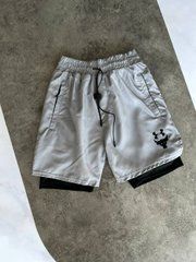 Шорти з підкладкою для спорту сірого кольору  Under armour