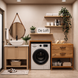 Тумба для стиральной машины с выдвижными ящиками в стиле лофт&nbsp;De Loft LaundryFrame