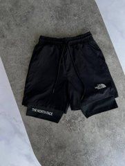 Шорти з підкладкою для спорту чорного кольору  The North Face
