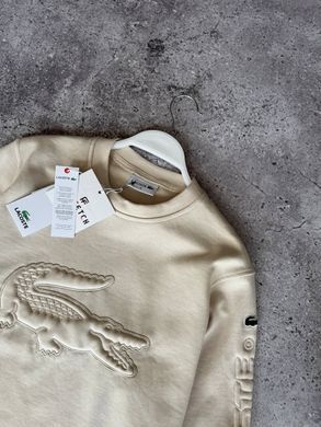 Чоловічий спортивний костюм Lacoste бежевого кольору