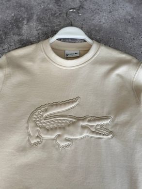 Чоловічий спортивний костюм Lacoste бежевого кольору