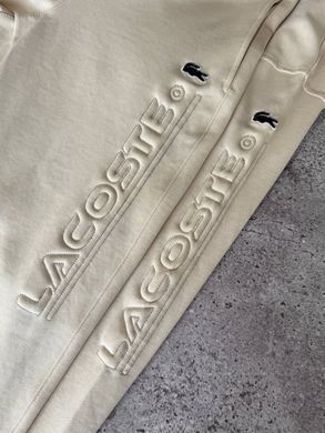 Чоловічий спортивний костюм Lacoste бежевого кольору