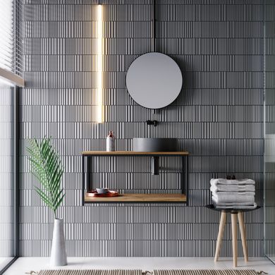 Підвісна тумба під умивальник у стилі лофт De Loft WallLine