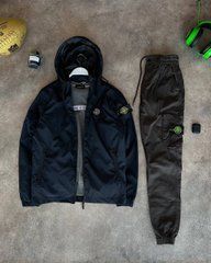 Комплект чоловічий (вітровка + штани + кофта )Stone Island