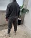 Спортивний костюм на блискавці сірий