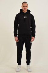 Спортивний костюм ARMANI чорний на флісі з лого