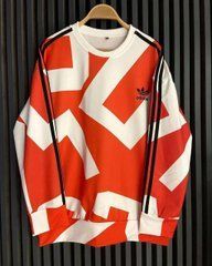 Стильний світшот чоловічий Adidas  (помаранчевий)