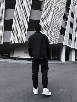 Oversize костюм чоловічий котон-джинс чорний