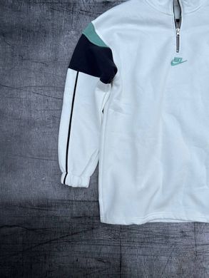 Толстовка мужская Nike на замке цвет белый Оверсайз