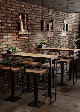 Барный стул в стиле лофт De Loft UrbanSteel