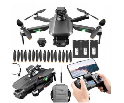 Квадрокоптер RG101 Max - дрон з 6К, ESC, FPV, GPS, БК мотори, до 1200м, до 25 хвилин польоту + КЕЙС
