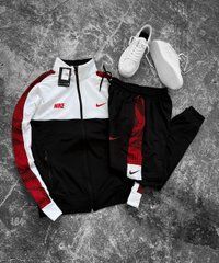 Костюм спортивний чоловічий Nike (чорний, білий, червоний)