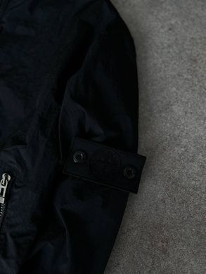 Легкая ветровка на подкладке качество нереальная Stone Island черная