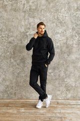 Спортивний костюм на флісі (чорний)
