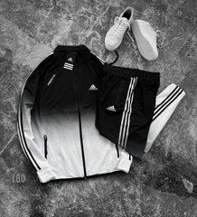 Спортивний костюм чоловічий Adidas (чорно-білий)