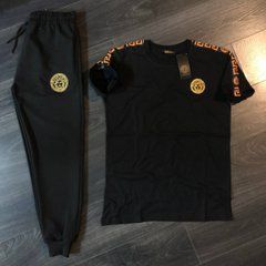 Комплект штани+ футболка Versace чорний