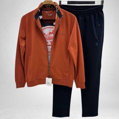 Спортивный костюм HERMES оранжевый с черным мужской