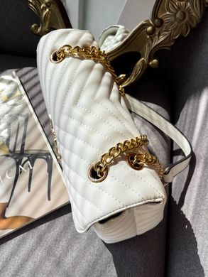 Женская сумка Pinko Lady Love Bag Puff v Quilt White Gold