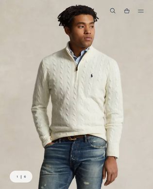 Стильний чоловічий светр RALPH