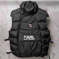 Тепла чоловіча жилетка амарок Karl Lagerfeld чорна стьобана